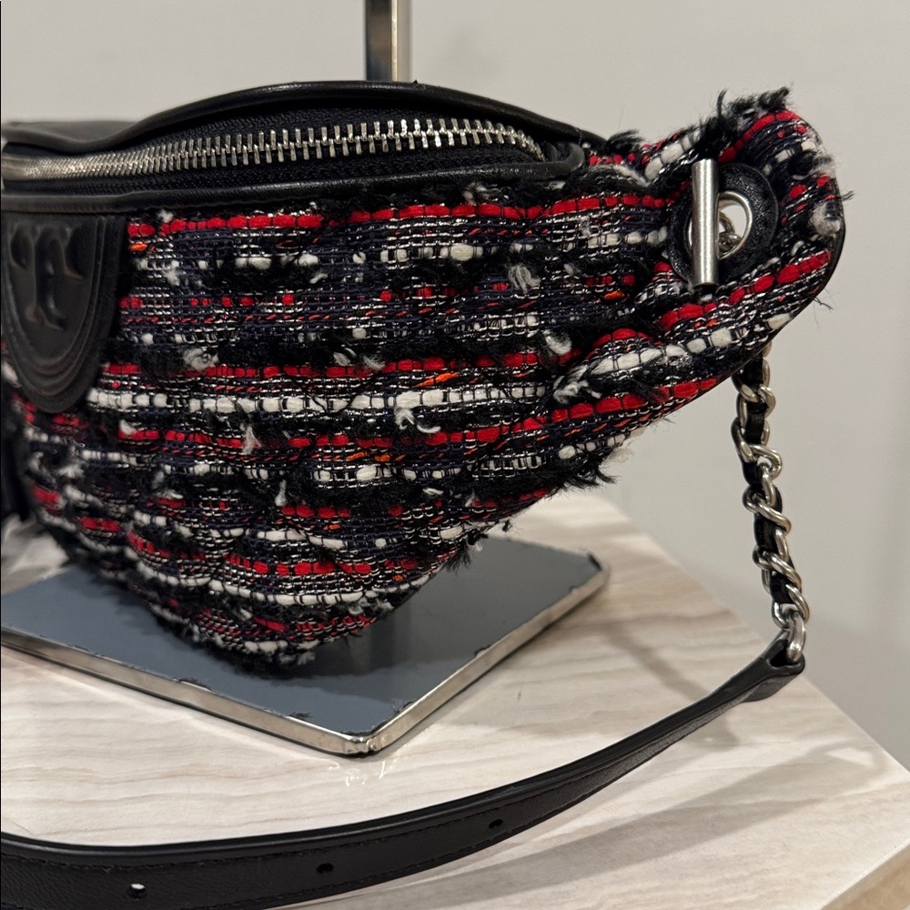Tory Burch Fleming Tweed Belt Bag Fanny Pack - Picture 6 of 17